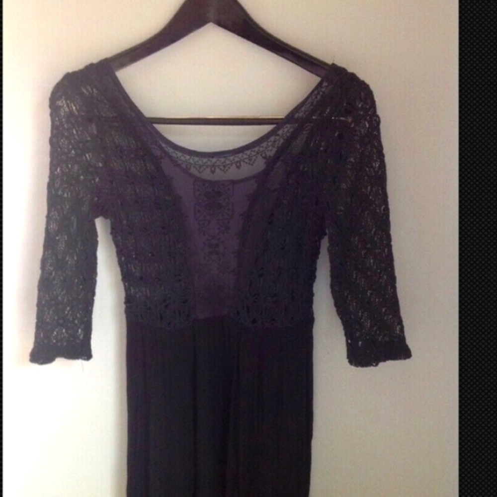 ANTHROPLOGIE FREE PEOPLE BOHO  CROCHET DRESS SP